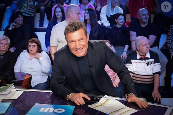 Benjamin Castaldi, sur le plateau de l’émission "TPMP" présentée par C. Hanouna et diffusée en direct sur C8, Paris, France, le 24 février 2025. © Jack Tribeca / Bestimage