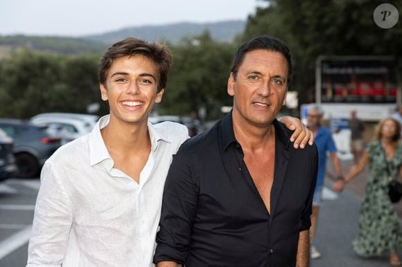 Exclusif - Dany Brillant et son fils Lino - François Berléand et Nicolas Briançon interprètent l'univers déjanté et mythique de Poiret et Serrault au théâtre de verdure lors du Festival de Ramatuelle le 3 aout 2024.© Cyril Bruneau/Festival de Ramatuelle/Bestimage