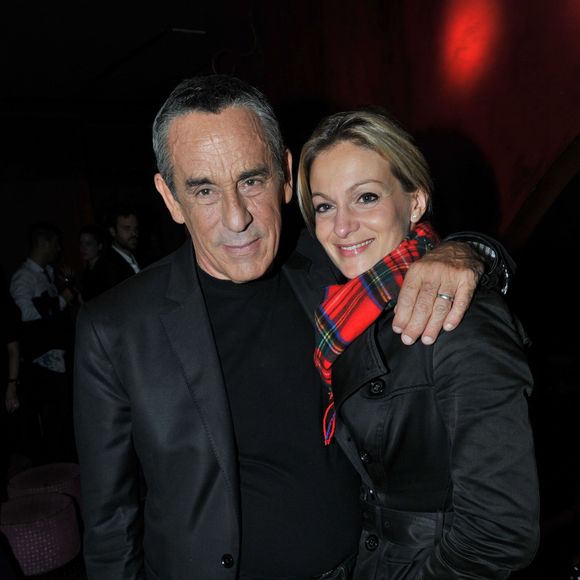 Exclusif - Thierry Ardisson et sa femme Audrey Crespo-Mara - Cocktail pour le film "Un début prometteur" au Buddha-Bar à Paris, le 24 septembre 2015.