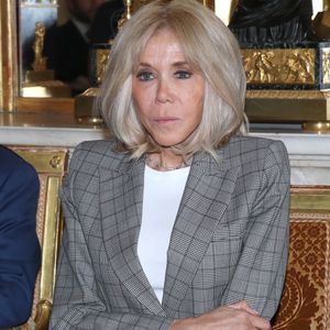 Brigitte Macron - Line Renaud fait don de ses archives aux Archives Nationales au Ministère de la Culture, Paris le 12 Mai 2025. © Bertrand Rindoff / Bestimage