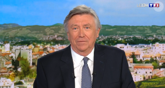 Jacques Legros présente son dernier journal télévisé sur TF1.