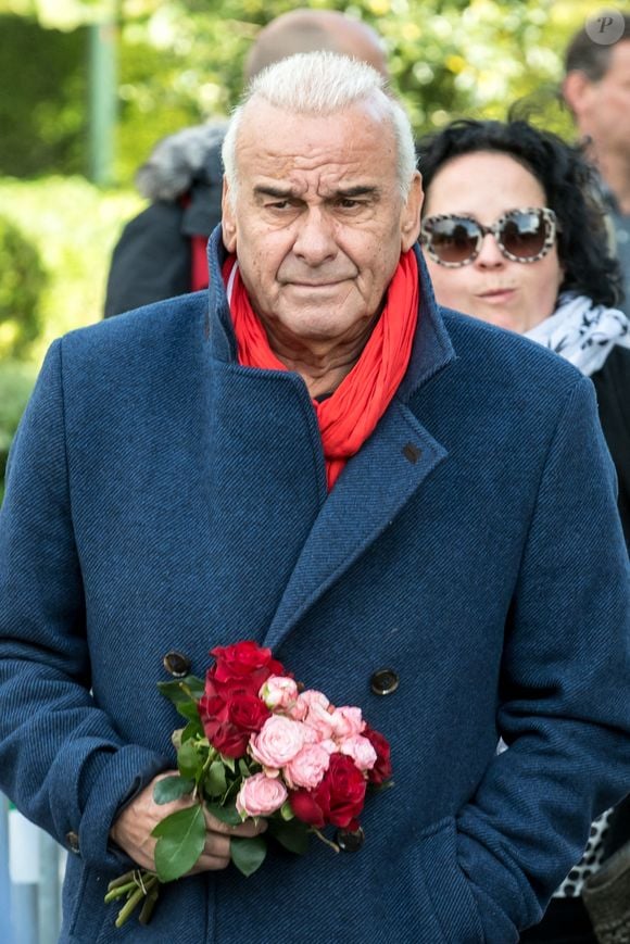 Belgique, Bruxelles, 17 mai 2018 - Cérémonie funéraire de la chanteuse belge Maurane (Claudine Luypaerts) - du chanteur français Michel Fugain Photo by Danny Gys / Reporters/ABACAPRESS.COM