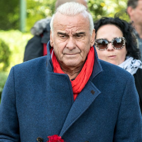 Belgique, Bruxelles, 17 mai 2018 - Cérémonie funéraire de la chanteuse belge Maurane (Claudine Luypaerts) - du chanteur français Michel Fugain Photo by Danny Gys / Reporters/ABACAPRESS.COM