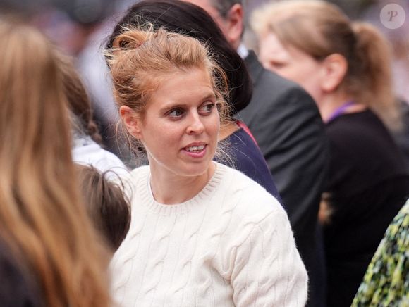 La princesse Béatrice lors d'un défilé de la victoire sur le Mall, à Londres. L'Angleterre a défendu sa couronne de championne d'Europe en battant l'Espagne aux tirs au but en finale de l'Euro 2025.  29 juillet 2025. Photo by James Manning/PA Wire/ABACAPRESS.COM