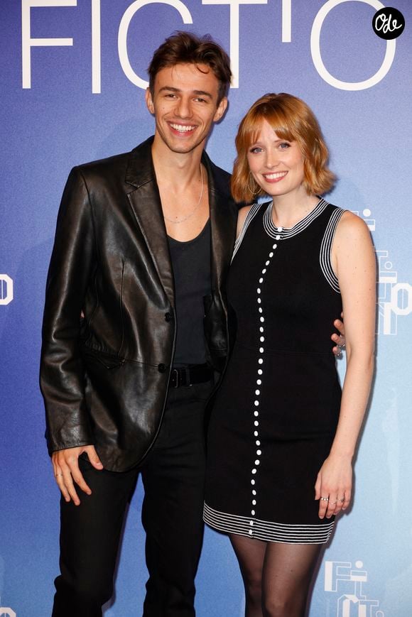 Thomas Da Costa, Claire Romain - Photocall de la projection du téléfilm "Cat's Eyes" lors de la 26ème Edition du Festival de la Fiction de La Rochelle, France, le 12 septembre 2024. © Christophe Aubert via Bestimage