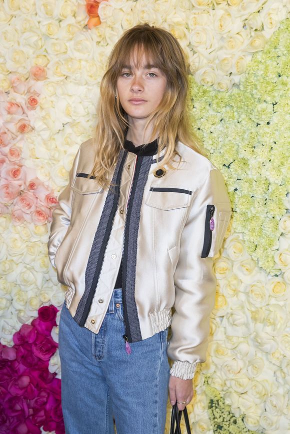 Camille Jansen au photocall du défilé Schiaparelli lors de la Fashion Week Haute Couture collection printemps/été 2019 de Paris, France, le 21 janvier 2019. Photo Olivier Borde/Bestimage