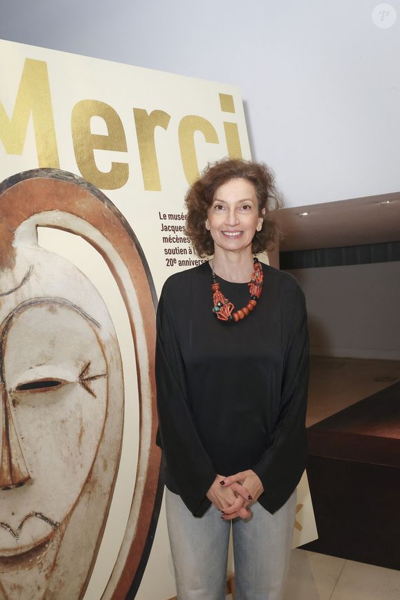 Audrey Azoulay - Marc Ladreit de Lacharrière est nommé mécène d'honneur du 20ème anniversaire du musée du quai Branly à Paris le 13 avril 2026. © Jack Tribeca / Bestimage