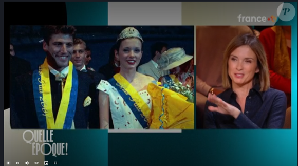 Elle a également été élue Miss Pau à 18 ans

Isabelle Ithurburu réagit à son sacre en tant que Miss Pau à 18 ans- capture d'écran France 2, "Quelle Epoque!", novembre 2025