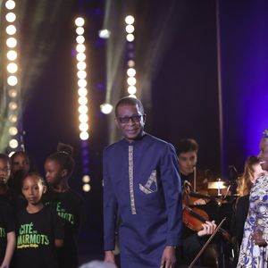 Exclusif - Youssou N’Dour, Angélique Kidjo lors de l'enregistrement de l'émission "Le Grand Echiquier, Spéciale Afrique", présentée par C.Chazal et A.Manoukian et diffusée le 28 août 2025 sur France 2, à Paris, France, le 14 septembre 2024. © Jack Tribeca/Bestimage