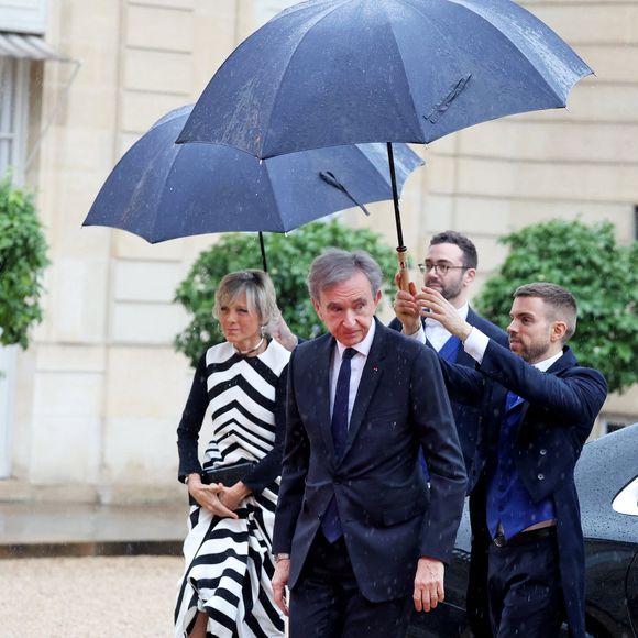 Bernard Arnault, Pdg de LVMH et sa femme Hélène Mercier Arnault - Arrivées des personnalités au dîner d'État en l'honneur du président brésilien et de sa femme au palais présidentiel de l'Élysée à Paris le 5 juin 2025.

Jacovides / Moreau / Bestimage