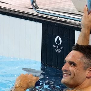 Florent Manaudou obtient la médaille de bronze sur 50 m nage libre lors des Jeux Olympiques de Paris 2024 (JO) à Paris La Defense Arena à Nanterre le 2 Aout 2024. © Dominique Jacovides-Pierre Perusseau/Bestimage