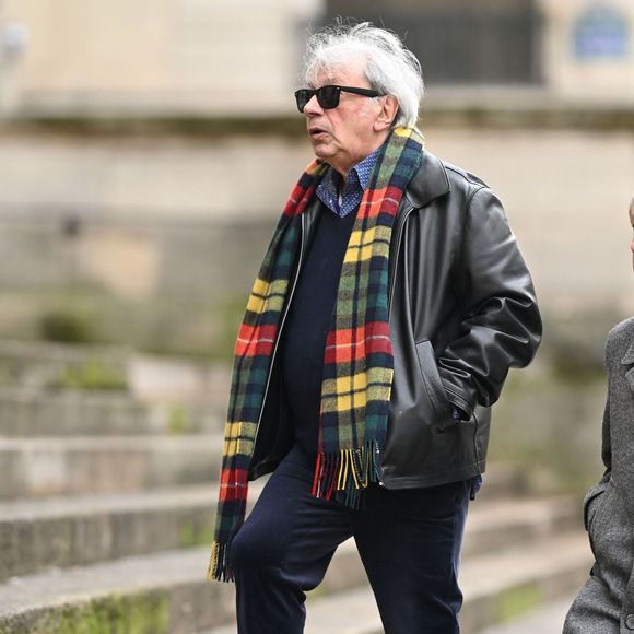 Hervé Vilard aux obsèques Georgette Lemaire en l'église Saint-Roch à Paris, France, le 14 janvier 2026. © Pierre Perusseau/Bestimage