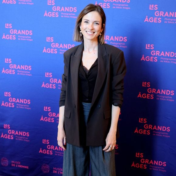 Isabelle Ithurburu - Vernissage de l'exposition "Les grands âges", photographies de Nikos Aliagas au musée de l'Homme à Paris le 7 avril 2026. © Dominique Jacovides/Bestimage