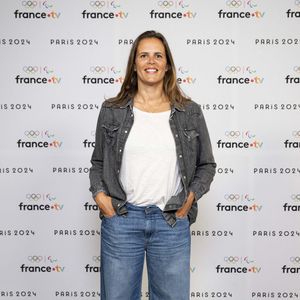 Laure Manaudou lors de la présentation des journalistes et chroniqueurs de France Télévisions pour les Jeux Olympiques 2024 au musée de l'Homme à Paris, le 11 juin 2024.
Pierre Perusseau / Bestimage