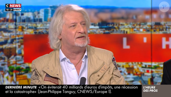 Patrick Sébastien invité de "L'Heure des Pros" sur CNews.