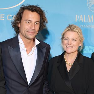 Bertrand Chameroy, Anne-Elisabeth Lemoine - Photocall du dîner d'ouverture du 77ème Festival International du Film de Cannes, au Carlton. Le 14 mai 2024. © Borde-Jacovides-Moreau / Bestimage