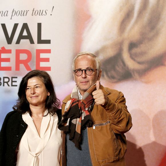 Emmanuelle Garassino et son compagnon Fabrice Luchini, acteur, lors de la cérémonie d’ouverture de la 15ème édition du Festival du film Lumière à Lyon, du 15 au 22 octobre 2023. 
© Pascal Fayolle / Bestimage
