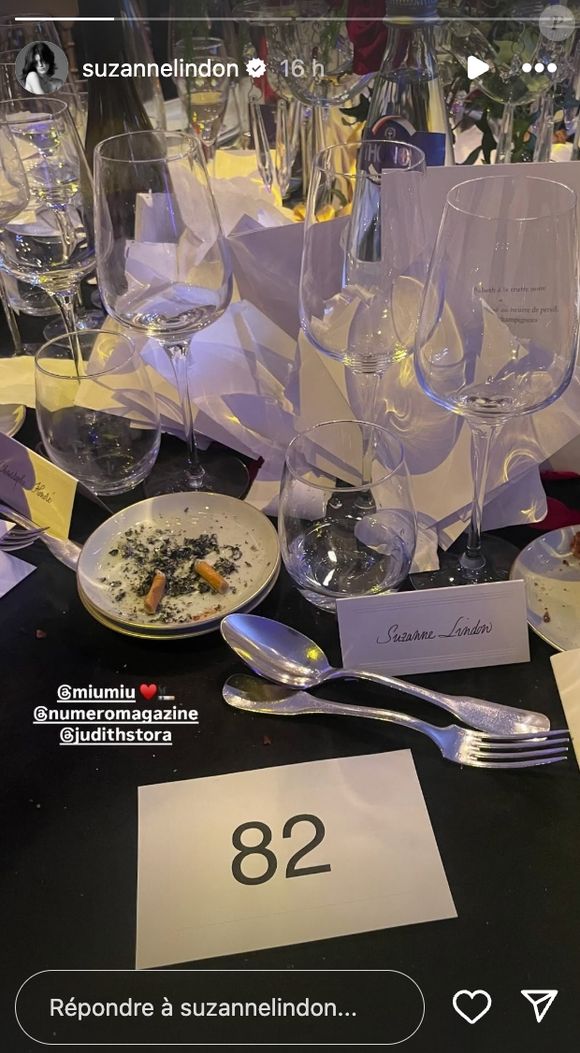 Suzanne Lindon au dîner caritatif de Babeth Dijan en soutien aux enfants du Rwanda. (Capture d'écran - 2025).