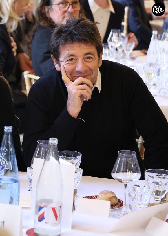 Exclusif - Patrick Bruel lors de la nomination de Stéphane Bern comme Pape du Patrimoine lors de la Saint Clément au restaurant Alain Ducasse Baccarat, à Paris, France, le 20 novembre 2025. © Denis Guignebourg/Bestimage