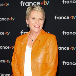 Elise Lucet au photocall pour la conférence de presse de rentrée de France TV à la Grande Halle de la Villette à Paris, France, le 11 juillet 2023. © Coadic Guirec/Bestimage