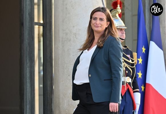 Marine Tondelier (enceinte), présidente Les Écologistes (LE) - Les chefs de partis arrivent à l'Elysée pour une réunion au format "Saint-Denis" avec Emmanuel Macron, président de la République Française. Le format dit "Saint-Denis" caractérise une rencontre entre le chef de l'Etat et tous les chefs de partis représentés au Parlement, avec pour objectif de trouver des voies de compromis politique. Paris, le 18 septembre 2026. © Christian Liewig/Bestimage