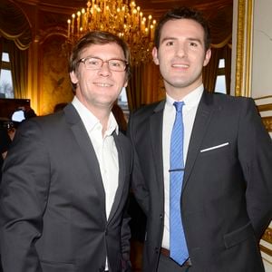 Laurent Romejko et Marc Hay - 12ème Forum international de la météo et du climat 2015 au Ministère des Affaires étrangères à Paris le 28 mars 2015.