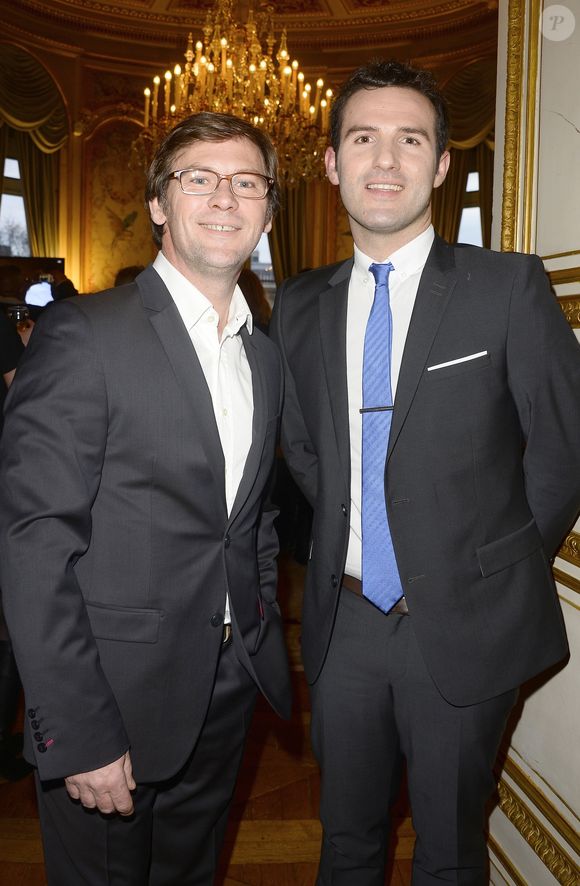 Laurent Romejko et Marc Hay - 12ème Forum international de la météo et du climat 2015 au Ministère des Affaires étrangères à Paris le 28 mars 2015.