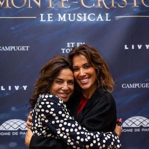 Exclusif - Sandra Sisley et Laurie Cholewa au photocall du showcase de présentation de la comédie musicale La Légende du Comte de Monte Cristo à Salle Gaveau à Paris, France, le 25 septembre 2025. © Julien Sarkissian/Bestimage