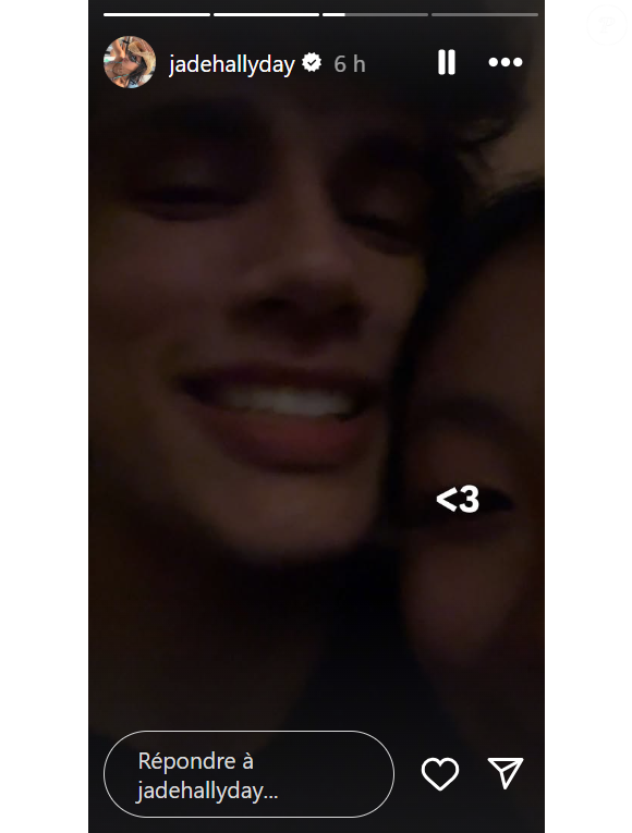 Jade Hallyday dévoile le visage de son compagnon sur Instagram