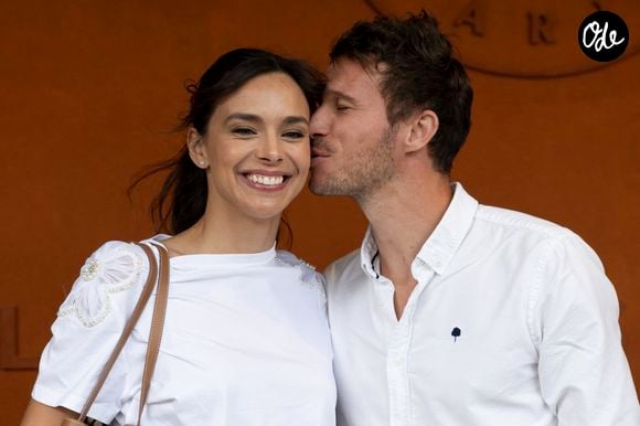 Marine Lorphelin (Miss France 2013) et son compagnon Stanislas Gruau au Village lors des Internationaux de France de Tennis de Roland Garros 2025 le 3 juin 2025 à Paris. © Moreau / Jacovides / Bestimage
