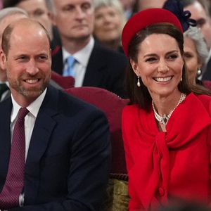Le prince William, prince de Galles, et Catherine (Kate) Middleton, princesse de Galles - La famille royale d'Angleterre célèbre le 76ème Commonwealth Day à l'abbaye de Westminster à Londres le 10 mars 2025. © Julien Burton / Bestimage