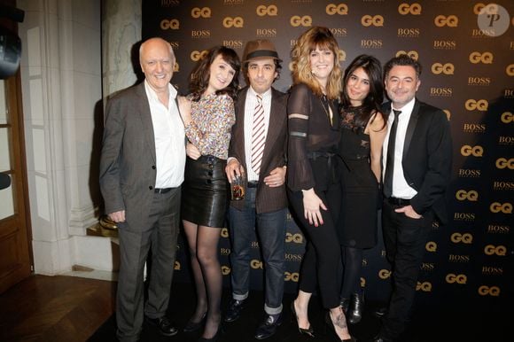 Nicolas Domenach, Mathilde terrier, Ariel Wizman, Daphne Burki, Emilie Tran Nguyen et Sebastien Knafo assistant aux GQ Men of the Year 2015 Awards tenus à l'hôtel Shangri-La à Paris, France, le 20 janvier 2016. Photo by Jerome Domine/ABACAPRESS.COM