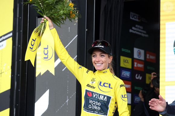 Pauline Ferrand Prevot / Visma lors de la 8ème étape du Tour de France féminin 2025 le 2 août 2025 à Saint-François-Longchamp , France. Photo by Stephane Pillaud/Icon Sport/ABACAPRESS.COM