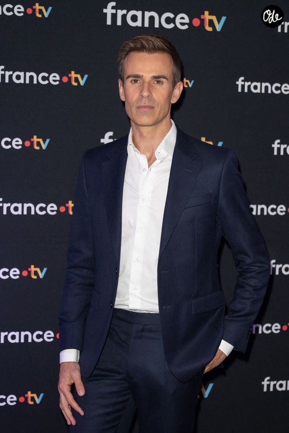 Jean-Baptiste Marteau participe à la conférence de presse du Téléthon 2025 à France Télévision, le 6 novembre 2025 à Paris, en France. Photo : Nasser Berzane/ABACAPRESS.COM