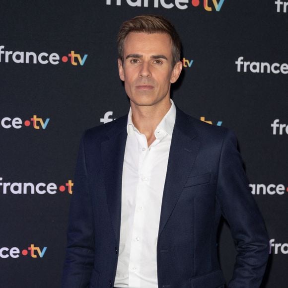 Jean-Baptiste Marteau participe à la conférence de presse du Téléthon 2025 à France Télévision, le 6 novembre 2025 à Paris, en France. Photo : Nasser Berzane/ABACAPRESS.COM