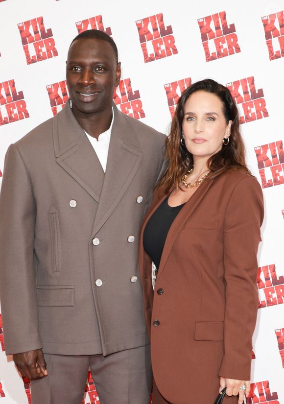 Omar Sy et Hélène Sy - Avant-première du film "The Killer" au cinéma Pathé Palace à Paris © Coadic Guirec / Olivier Borde / Bestimage