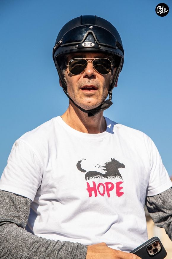 Exclusif - Xavier de Moulins lors de la Route Eiffel de la 9ème édition du "Longines Paris Eiffel Jumping" au Champ de Mars à Paris, France, le 23 juin 2023. © Perusseau-Veeren/Bestimage