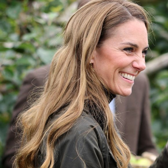 La princesse de Galles lors d'une visite à Long Meadow Cider à Portadown, Co Armagh, une exploitation familiale qui a évolué d'un producteur de pommes traditionnel à un producteur de cidres, jus et vinaigres artisanaux primés.mardi 14 octobre 2025. Photo by Chris Jackson/PA Wire/ABACAPRESS.COM
