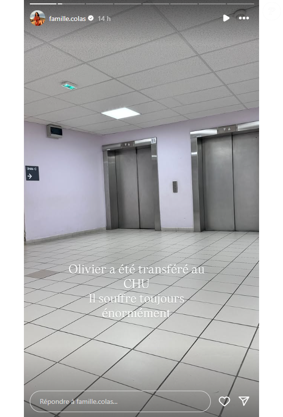 Depuis, le père de famille a été transféré au CHU. Delphine Colas (Familles nombreuses) donne des nouvelles de son mari Olivier, hospitalisé.
