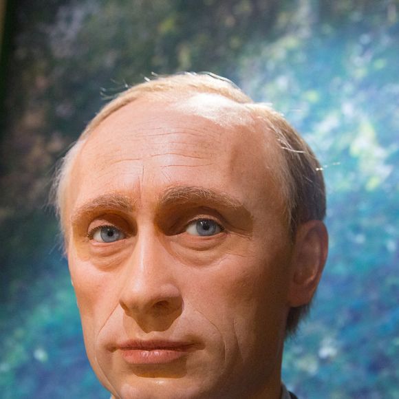 La sculpture de cire du président russe Vladimir Poutine au musée de cire Grévin le 18 mai 2021 à Paris, France. Photo by Nasser Berzane/ABACAPRESS.COM