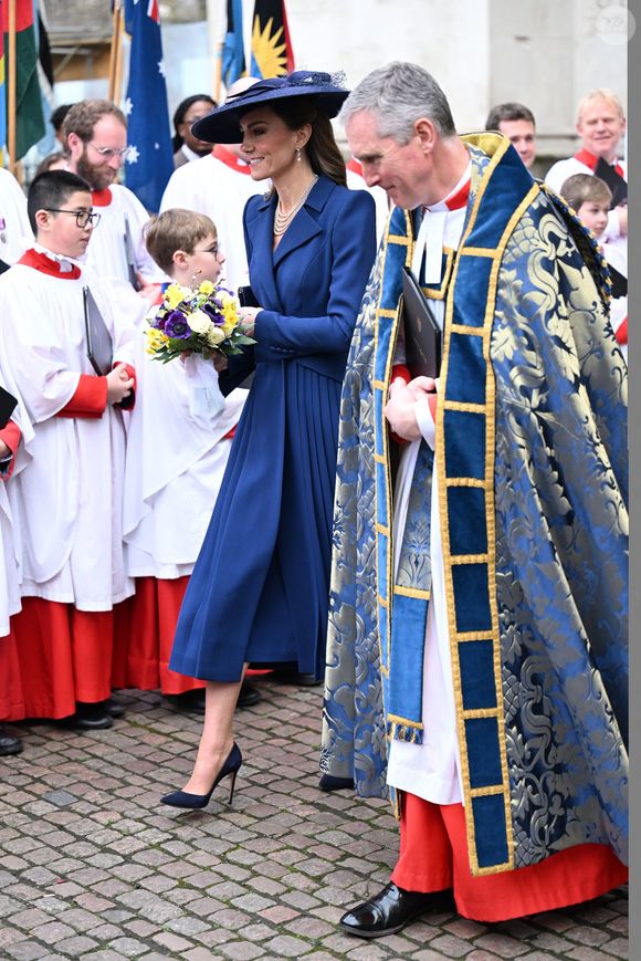 Catherine - Princesse de Galles quitte le service annuel de célébration du Jour du Commonwealth à l'Abbaye de Westminster, Londres. Backgrid UK/ Bestimage