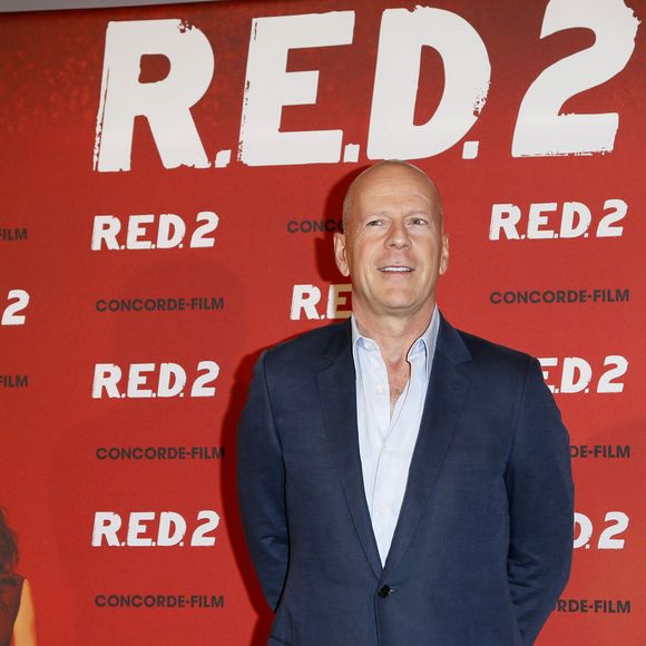 Bruce Willis lors du photocall du film "Red 2" a l'hotel Mandarin Oriental a Munich. Le 24 juillet 2013.
API / BESTIMAGE