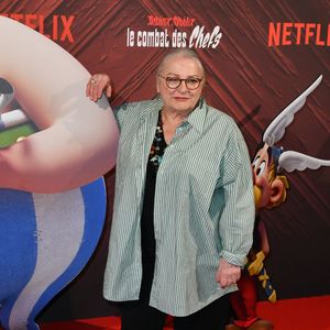 Josiane Balasko - Photocall de la série Netflix "Astérix et Obélix: le combat des chefs" au Cirque d'Hiver Bouglione à Paris le 29 avril 2025. © Veeren/Bestimage
