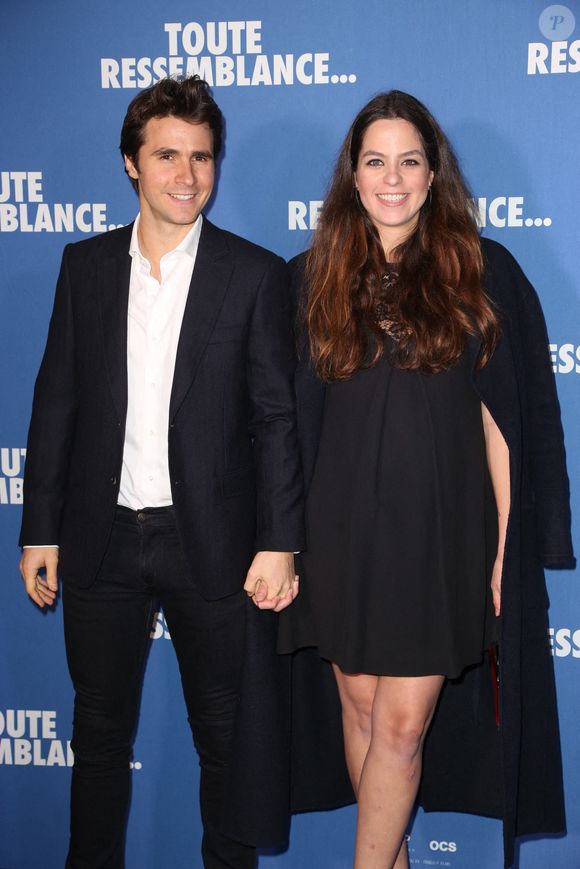 Anouchka Delon et son compagnon Julien Dereims lors de la Premiere de Toute Ressemblance..., a l'UGC Les Halles a Paris, France le 25 Novembre 2019. Photo by Jerome Domine/ABACAPRESS.COM