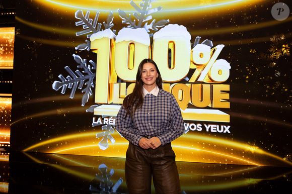 Exclusif - Camille Cerf lors de l'enregistrement de l'émission "100% Logique", présentée par C.Féraud et diffusée le 20 décembre 2025 sur France 2, à Saint Denis, France, le 25 novembre 2025. © Jeremy Melloul/Bestimage