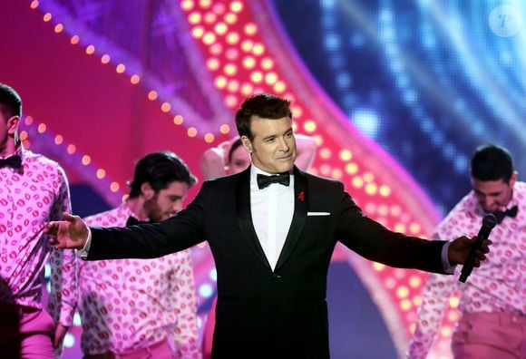 Exclusif - Roch Voisine - Tournage de l'émission "Tous au Moulin Rouge pour le Sidaction" au Moulin Rouge à Paris le 20 mars. L'émission sera diffusée sur France 2 le samedi 25 mars 2017 à 21h00. © Cyril Moreau - Dominique Jacovides / Bestimage