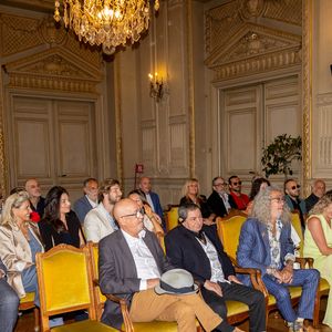 Exclusif - - Mariage de Djamel Bentenah (acheteur dans l'émission Affaire Conclue) avec Severine Bauw à la mairie de Colombes le 21 juin 2025.