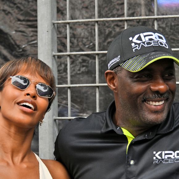 Idris Elba et sa femme Sabrina Dhowre Elba durant le Monaco E-Prix 2025, Round 6, le 3 mai 2025. Le pilote Nissan Oliver Rowland a remporté la course devant Nick De Vries suivi par Jacke Dennis. C'est la 8eme édition du Monaco E-prix. A l’occasion de la 11eme saison du Championnat du Monde ABB FIA Formula E, les monoplaces de 3eme génération ont parcouru les rues de la Principauté. © Bruno Bebert/Bestimage