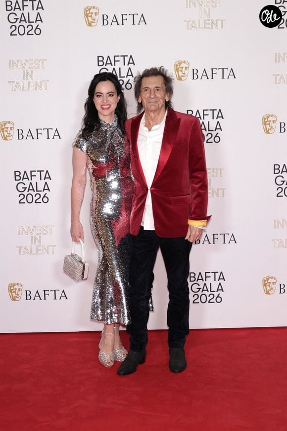 12 février 2026 - Célébrités au Gala des BAFTA Invest à l'Hôtel Chancery Rosewood Hotel 
Sur la Photo: Ronnie Wood, Sally Wood

Photo : Backgrid UK/ Bestimage