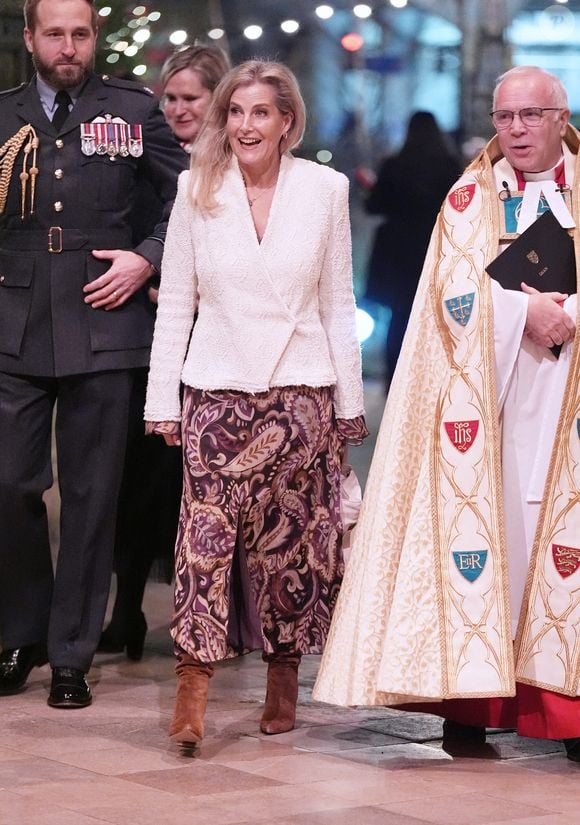 Sophie Comtesse de Wessex Duchesse d'Edimbourg (Sophie Rhys-Jones, duchesse d'Edimbourg) lors de la cérémonie de chants de Noël à l'abbaye de Westminster à Londres. © Alpha Press/Bestimage